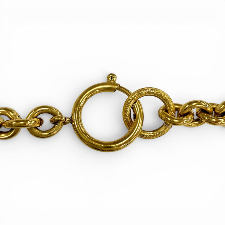 Excellent CHANEL Necklace 1994 gold Women 94P
