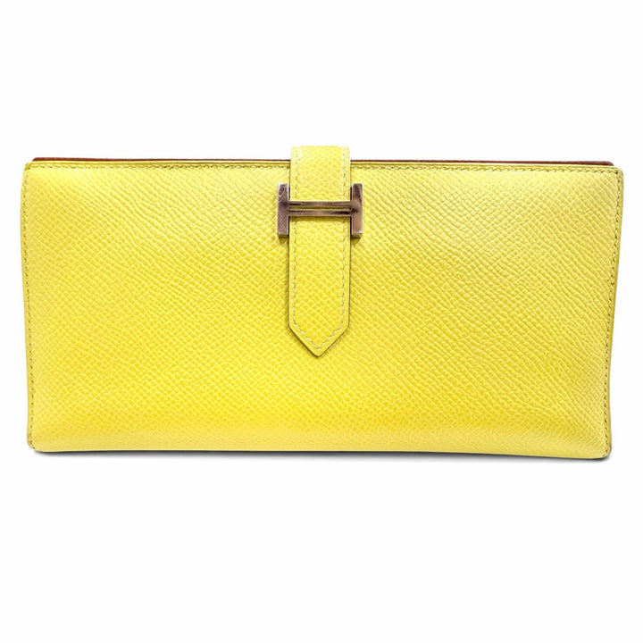 Great HERMES Purse Bearnsfre Verso By color Epsom Leather Women
