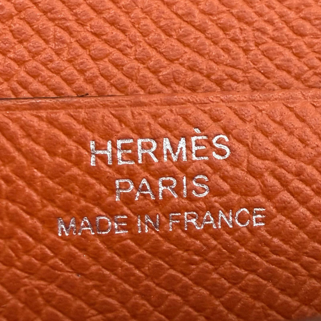 Great HERMES Purse Bearnsfre Verso By color Epsom Leather Women