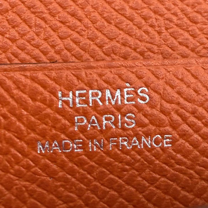 Great HERMES Purse Bearnsfre Verso By color Epsom Leather Women