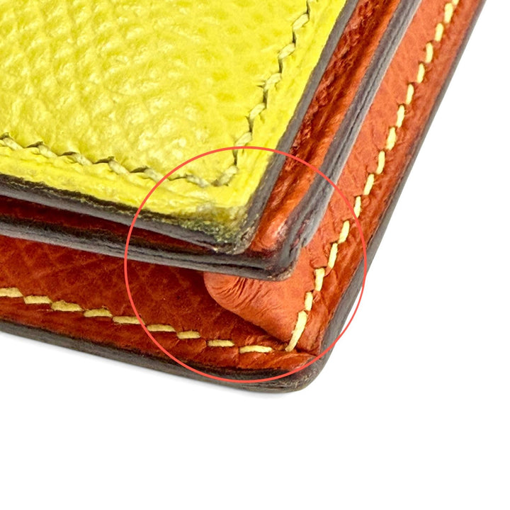 Great HERMES Purse Bearnsfre Verso By color Epsom Leather Women
