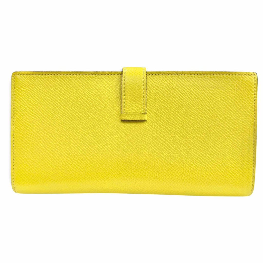 Great HERMES Purse Bearnsfre Verso By color Epsom Leather Women