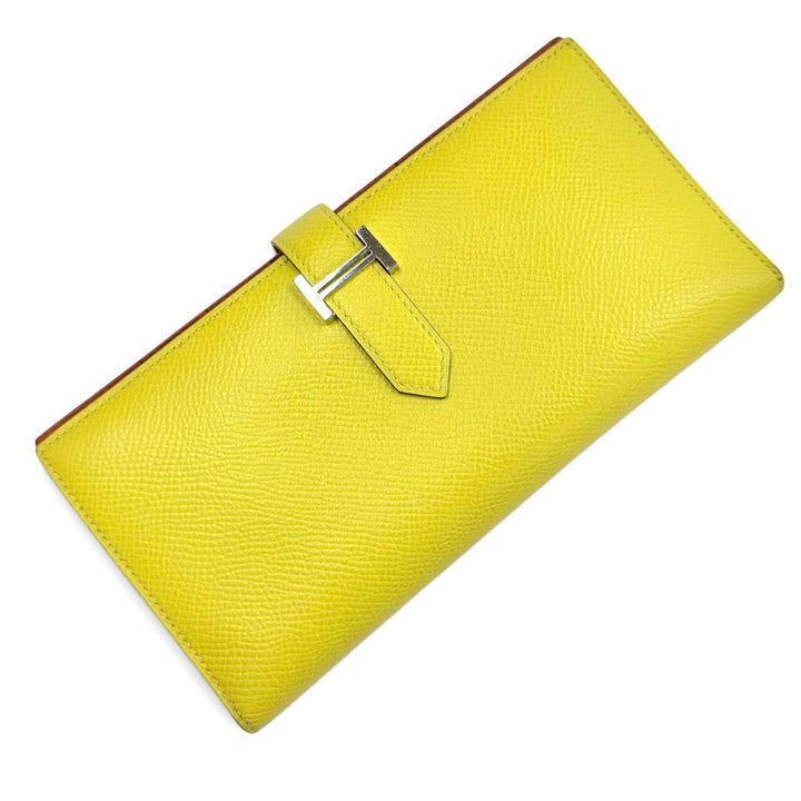 Great HERMES Purse Bearnsfre Verso By color Epsom Leather Women