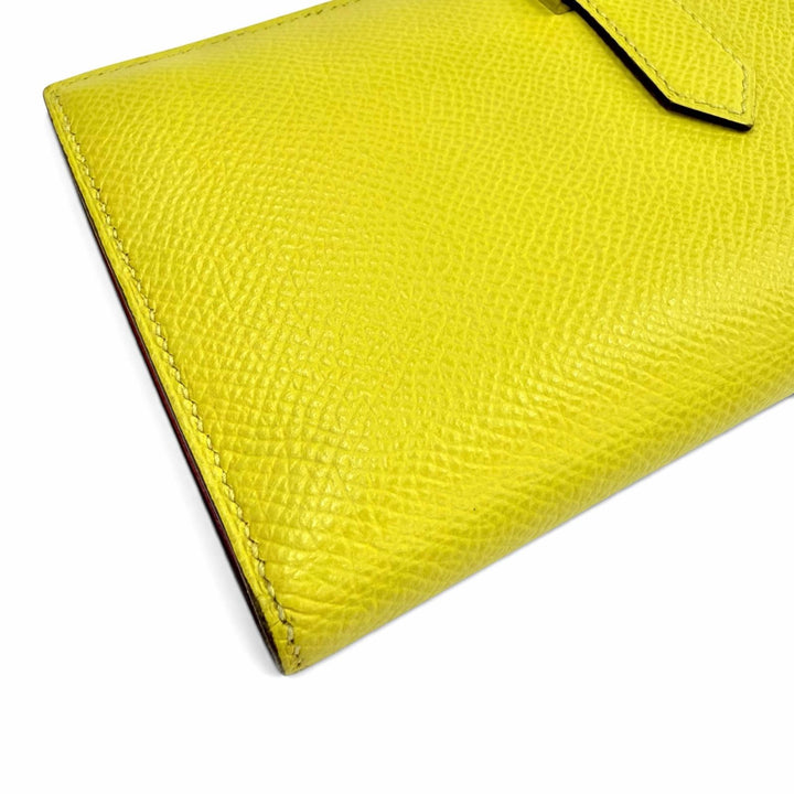 Great HERMES Purse Bearnsfre Verso By color Epsom Leather Women