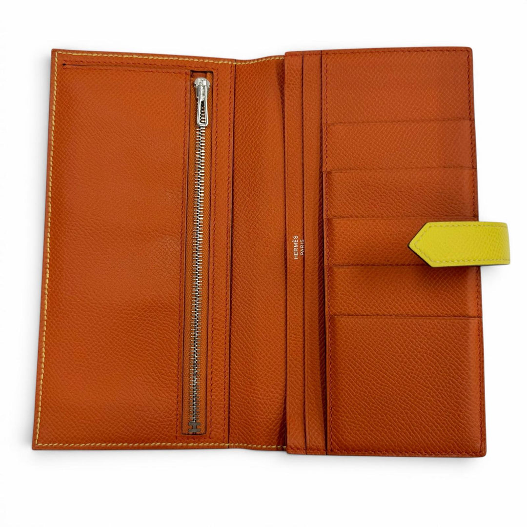 Great HERMES Purse Bearnsfre Verso By color Epsom Leather Women