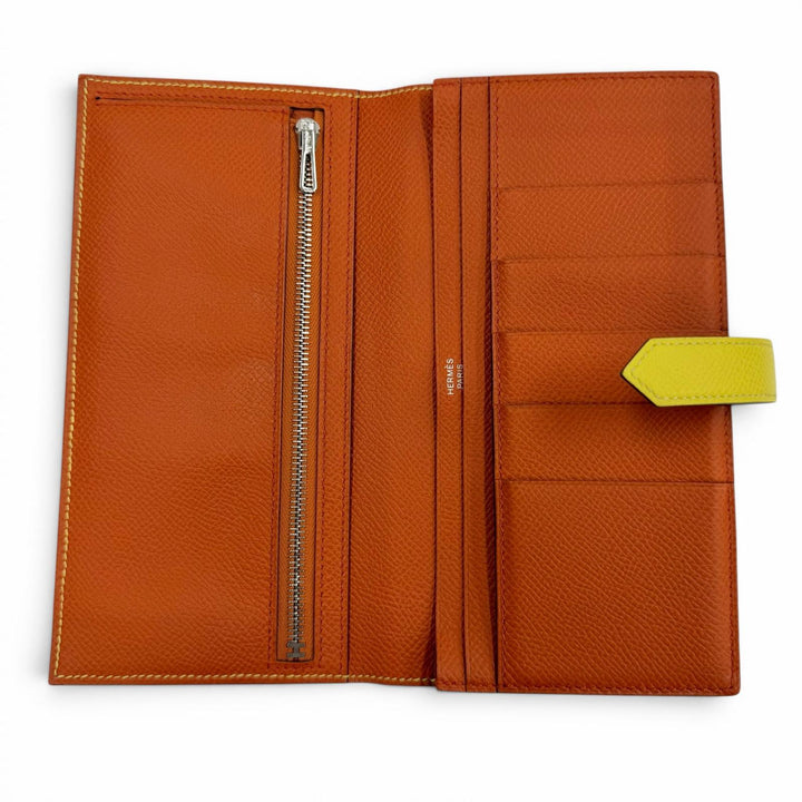 Great HERMES Purse Bearnsfre Verso By color Epsom Leather Women