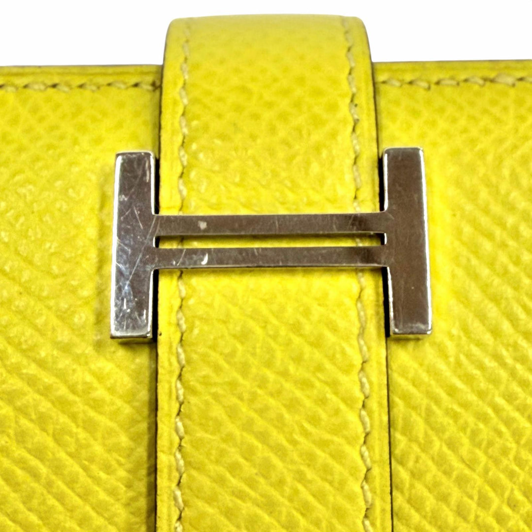 Great HERMES Purse Bearnsfre Verso By color Epsom Leather Women