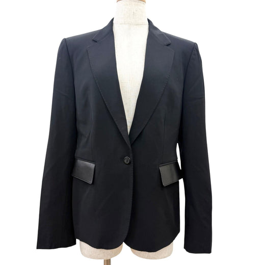 Great GUCCI tailored jacket Tom Ford era, using lambskin leather black hair
