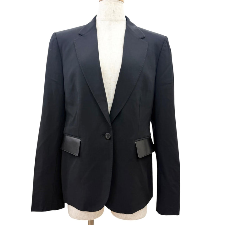 Great GUCCI tailored jacket Tom Ford era, using lambskin leather black hair