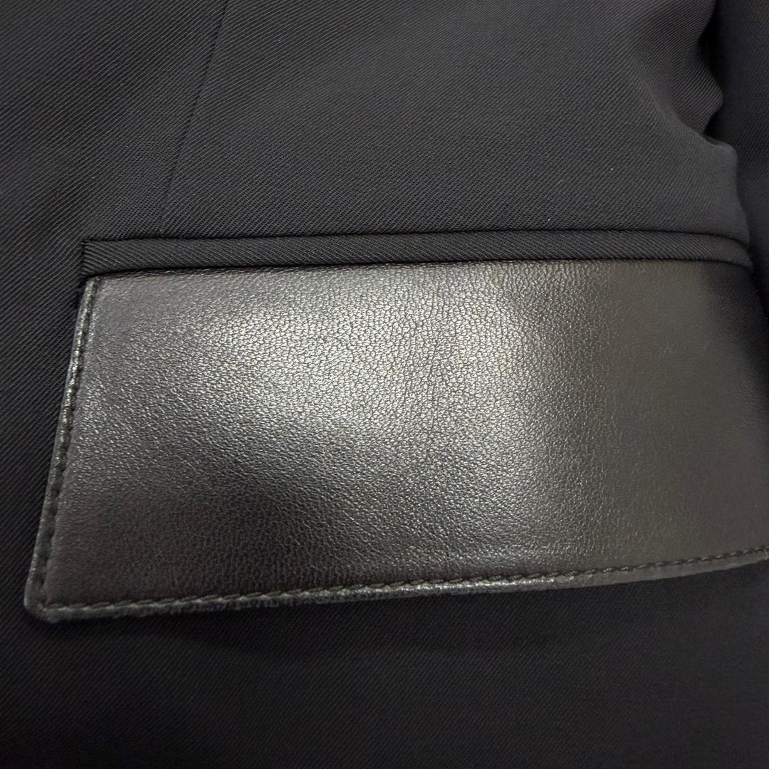 Great GUCCI tailored jacket Tom Ford era, using lambskin leather black hair