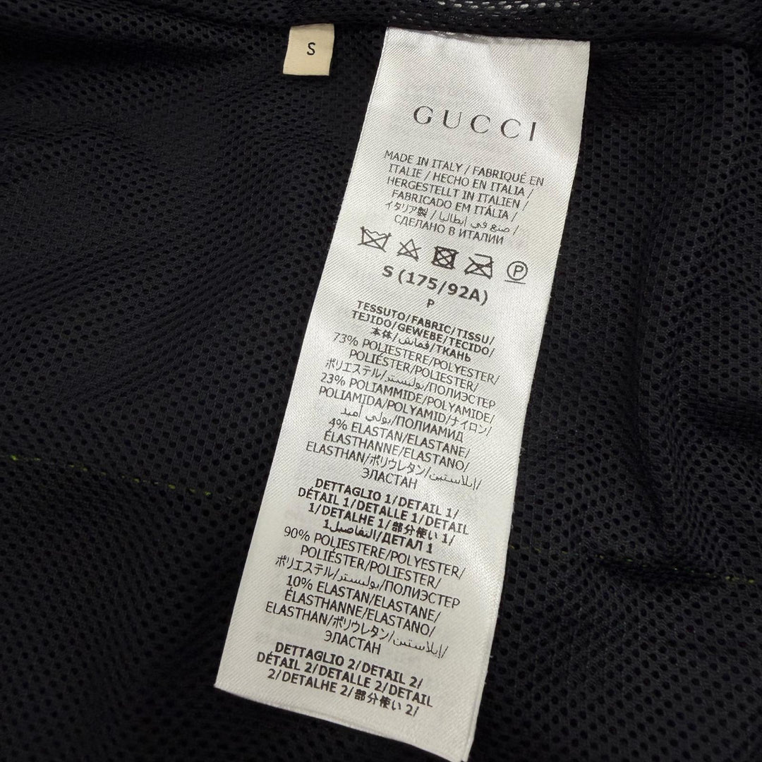 Excellent GUCCI Jacket black polyester mens S 724491