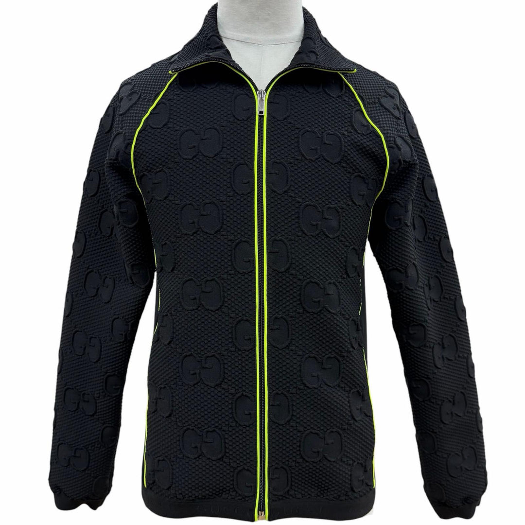 Excellent GUCCI Jacket black polyester mens S 724491