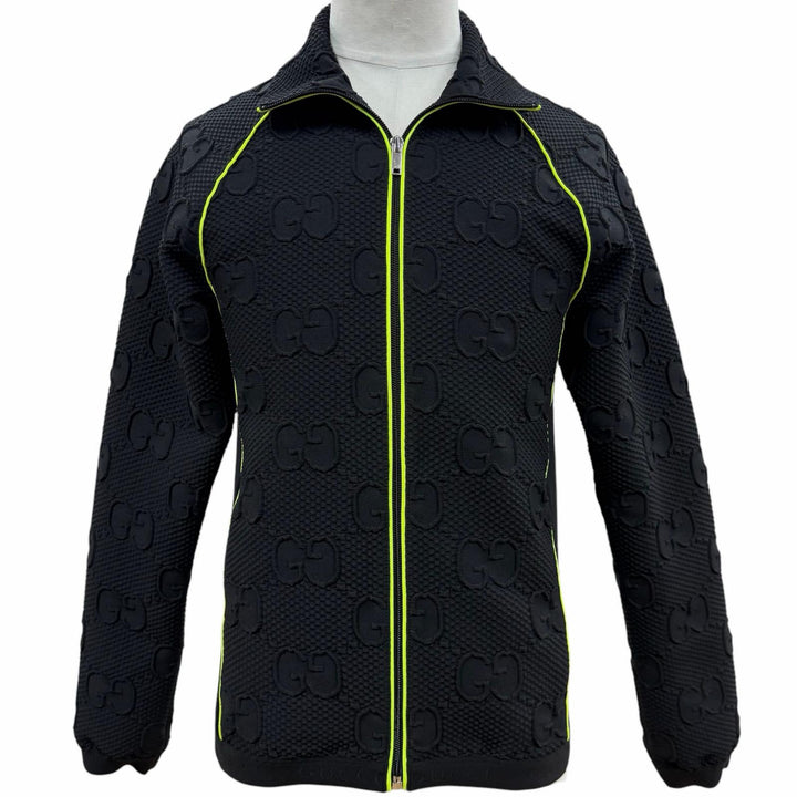 Excellent GUCCI Jacket black polyester mens S 724491