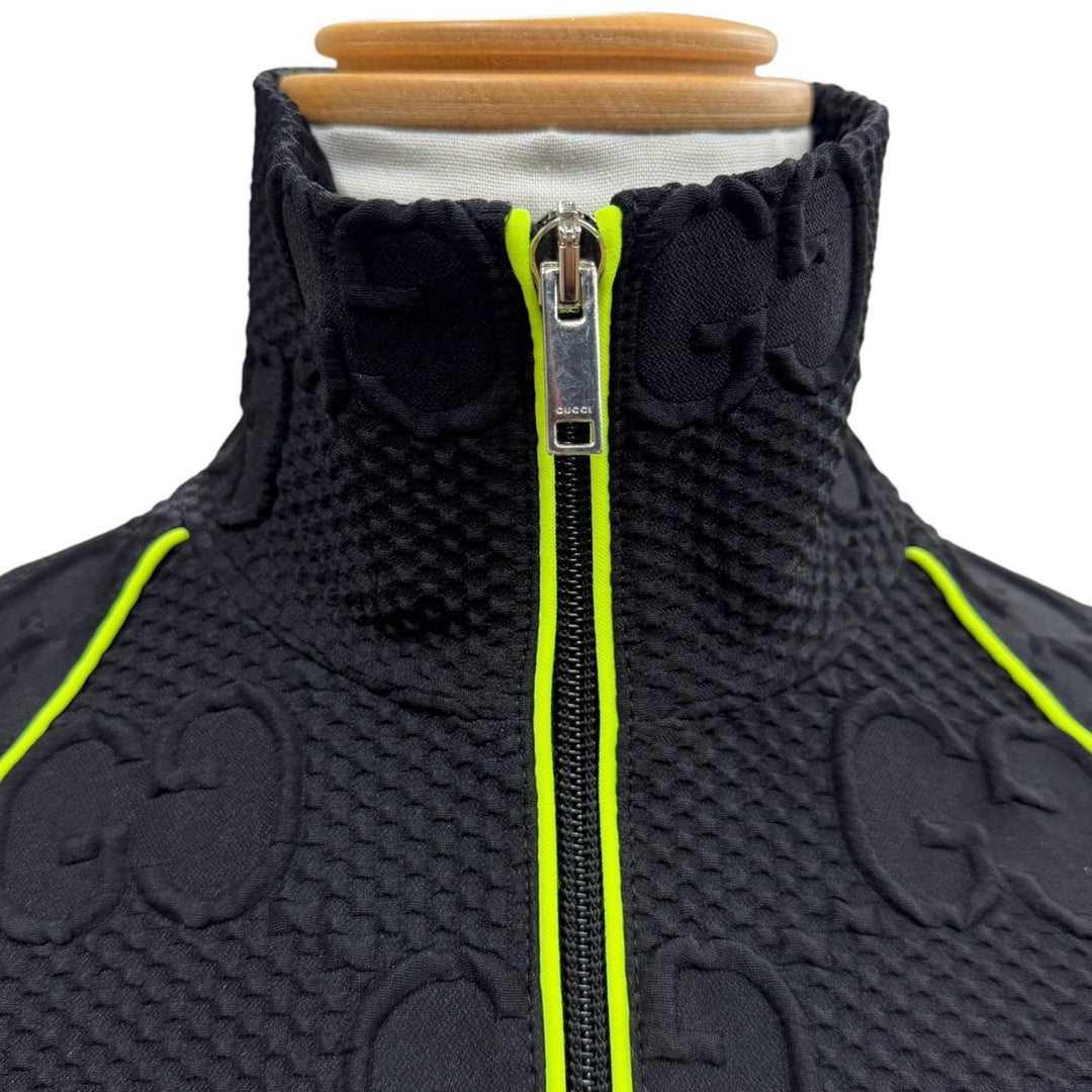 Excellent GUCCI Jacket black polyester mens S 724491