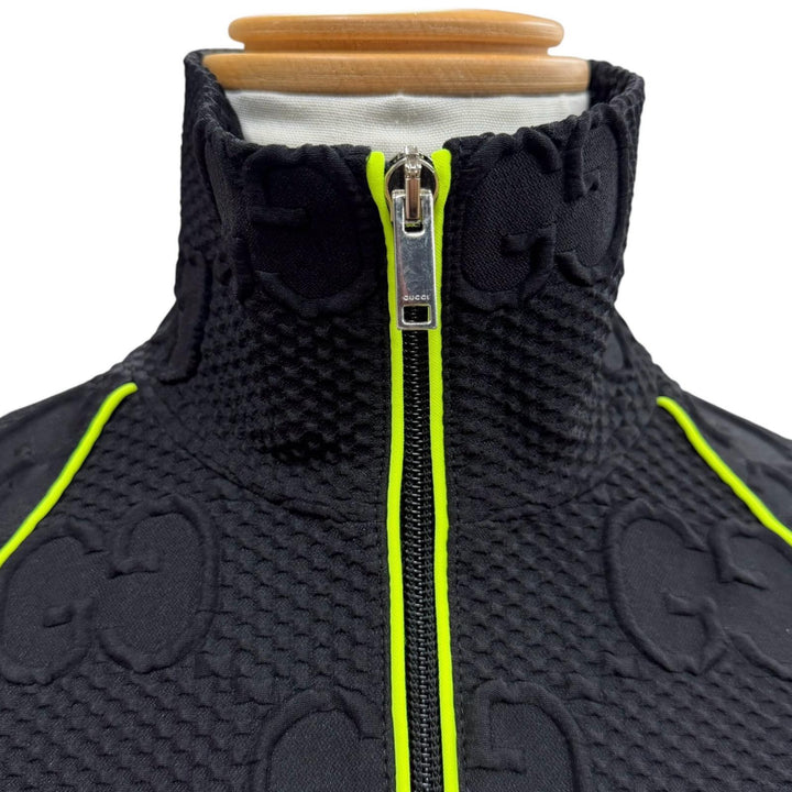 Excellent GUCCI Jacket black polyester mens S 724491