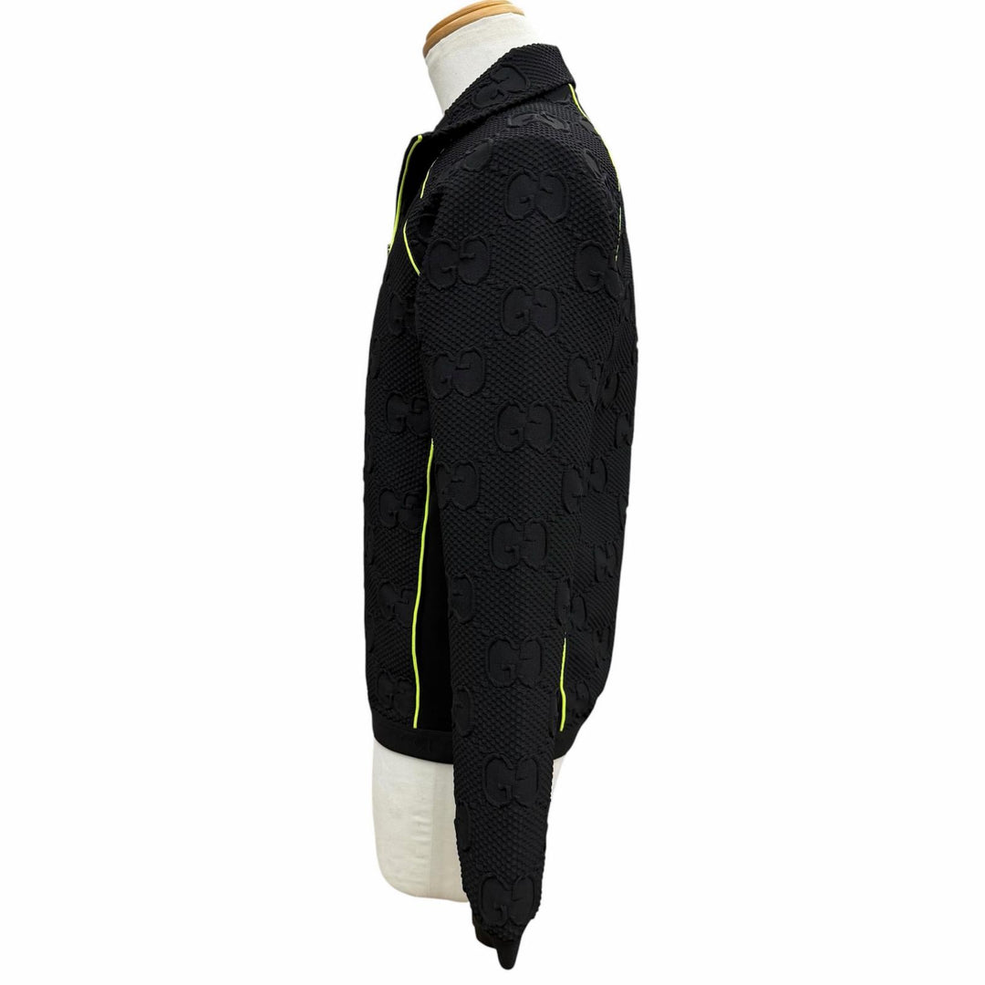 Excellent GUCCI Jacket black polyester mens S 724491