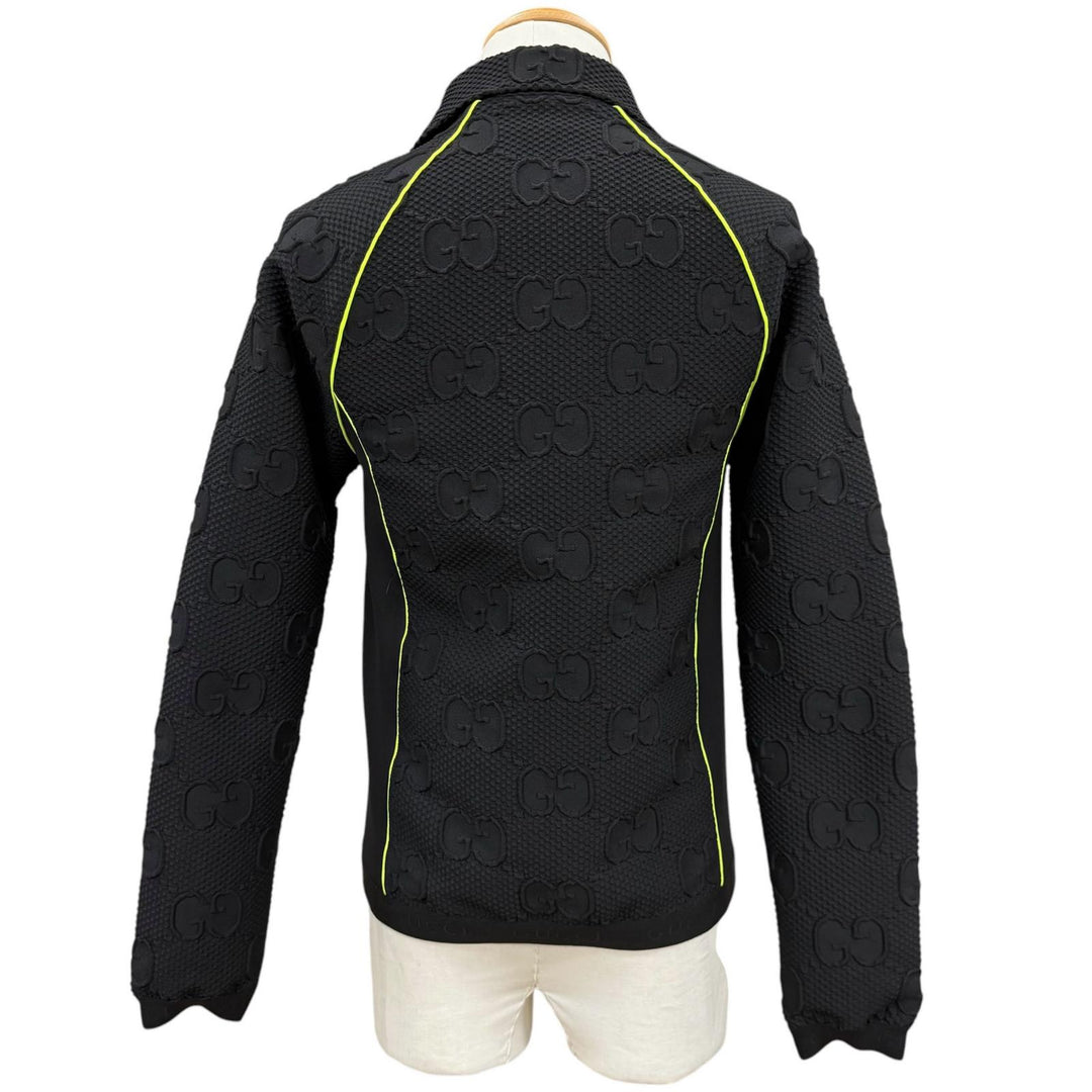 Excellent GUCCI Jacket black polyester mens S 724491
