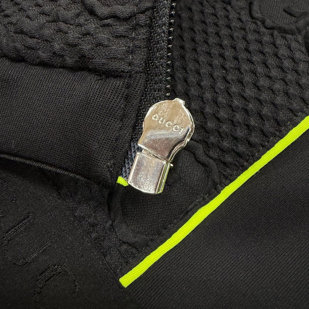 Excellent GUCCI Jacket black polyester mens S 724491