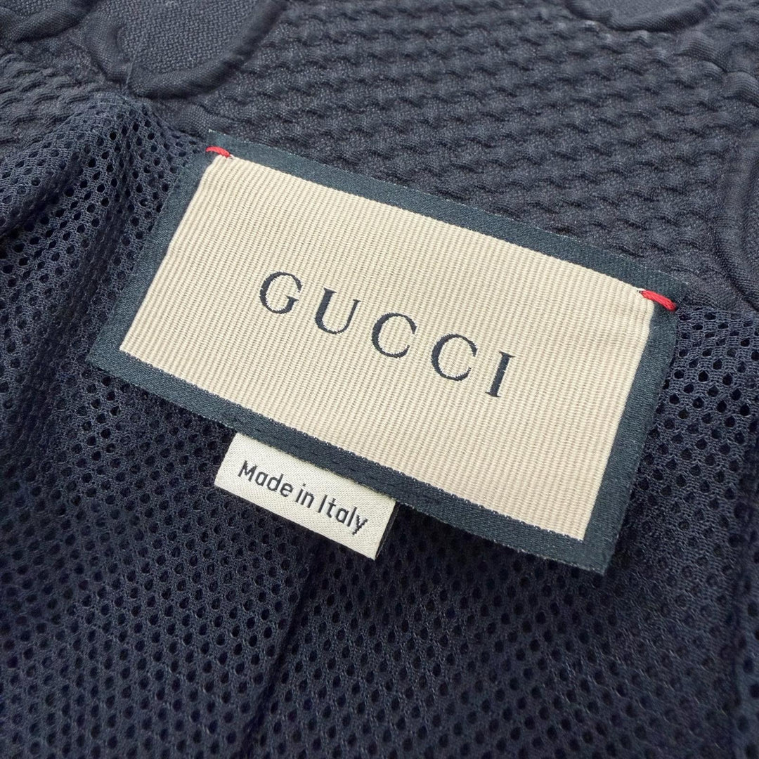 Excellent GUCCI Jacket black polyester mens S 724491
