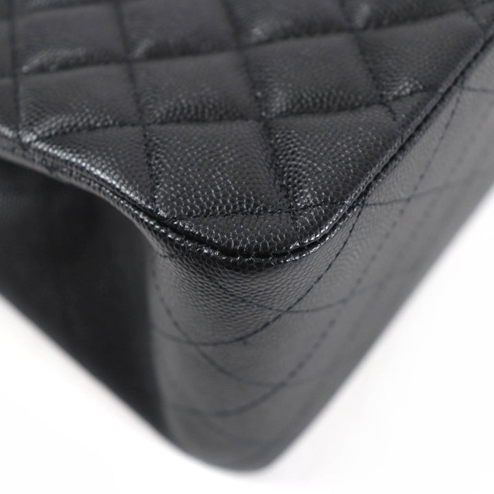 Pristine CHANEL Matelassé COCO Mark Mini Bucket Chain Shoulder Bag black AS3176