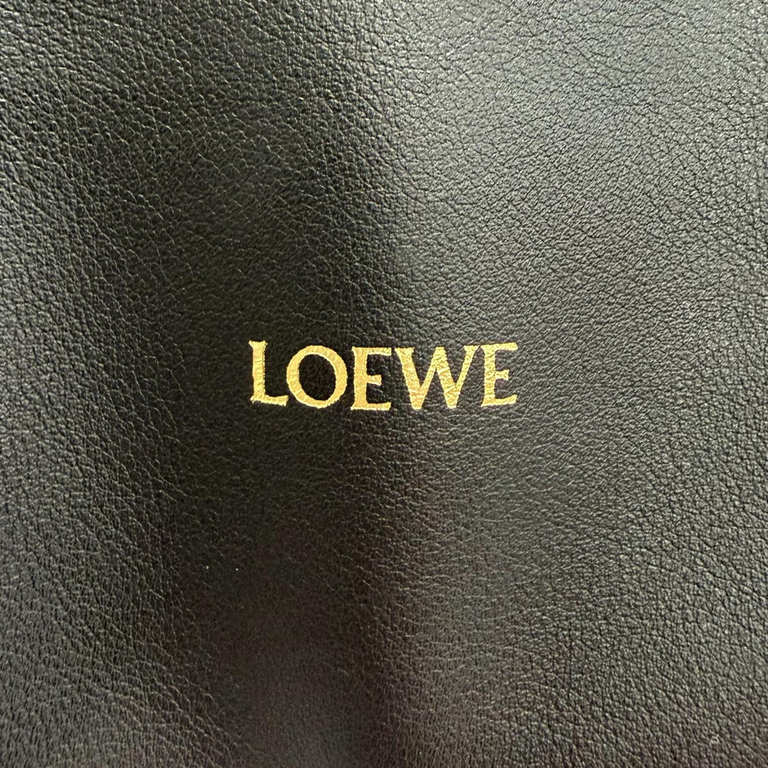 Great LOEWE Shoulder Bag FLAMENCO CLUTCH MINI Napa calfskin black A411FC2X73