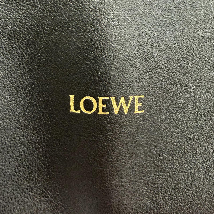 Great LOEWE Shoulder Bag FLAMENCO CLUTCH MINI Napa calfskin black A411FC2X73