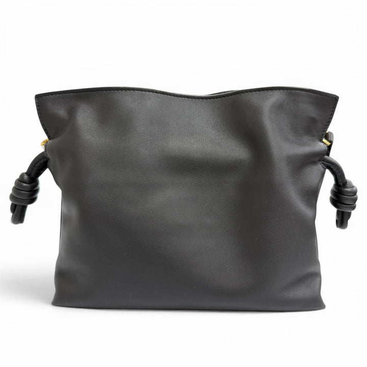 Great LOEWE Shoulder Bag FLAMENCO CLUTCH MINI Napa calfskin black A411FC2X73