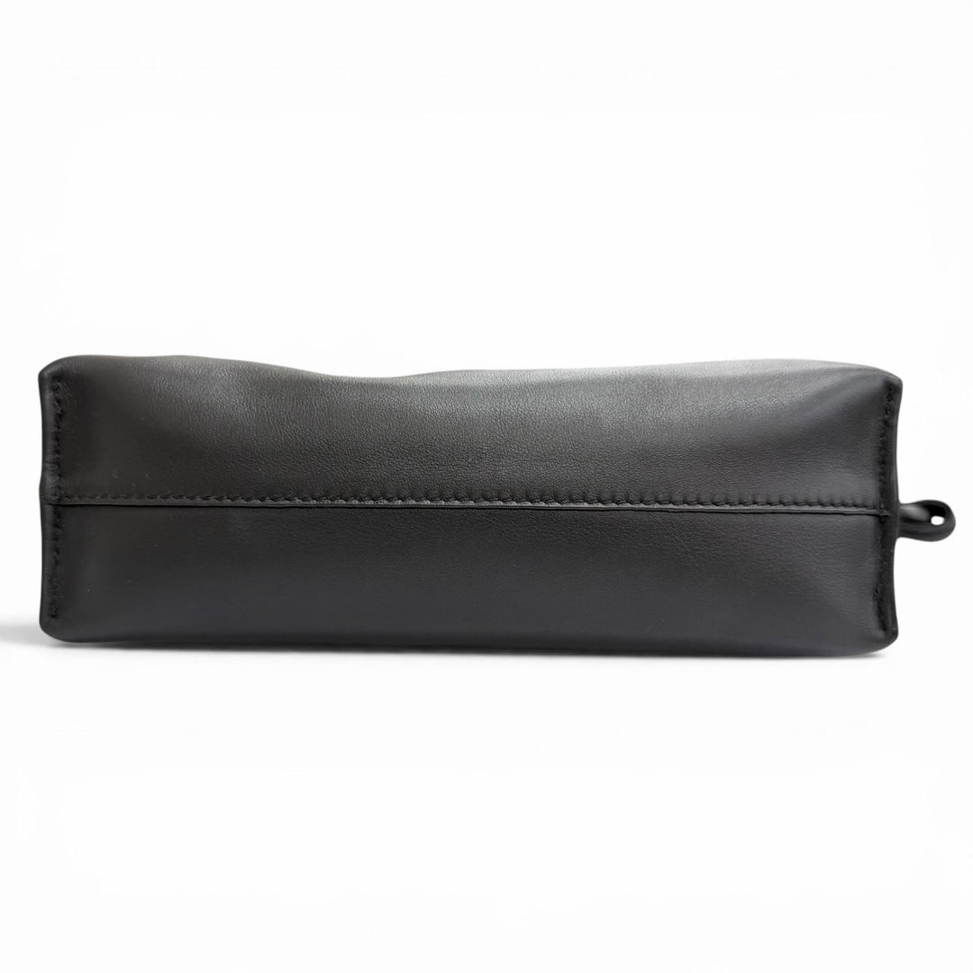 Great LOEWE Shoulder Bag FLAMENCO CLUTCH MINI Napa calfskin black A411FC2X73