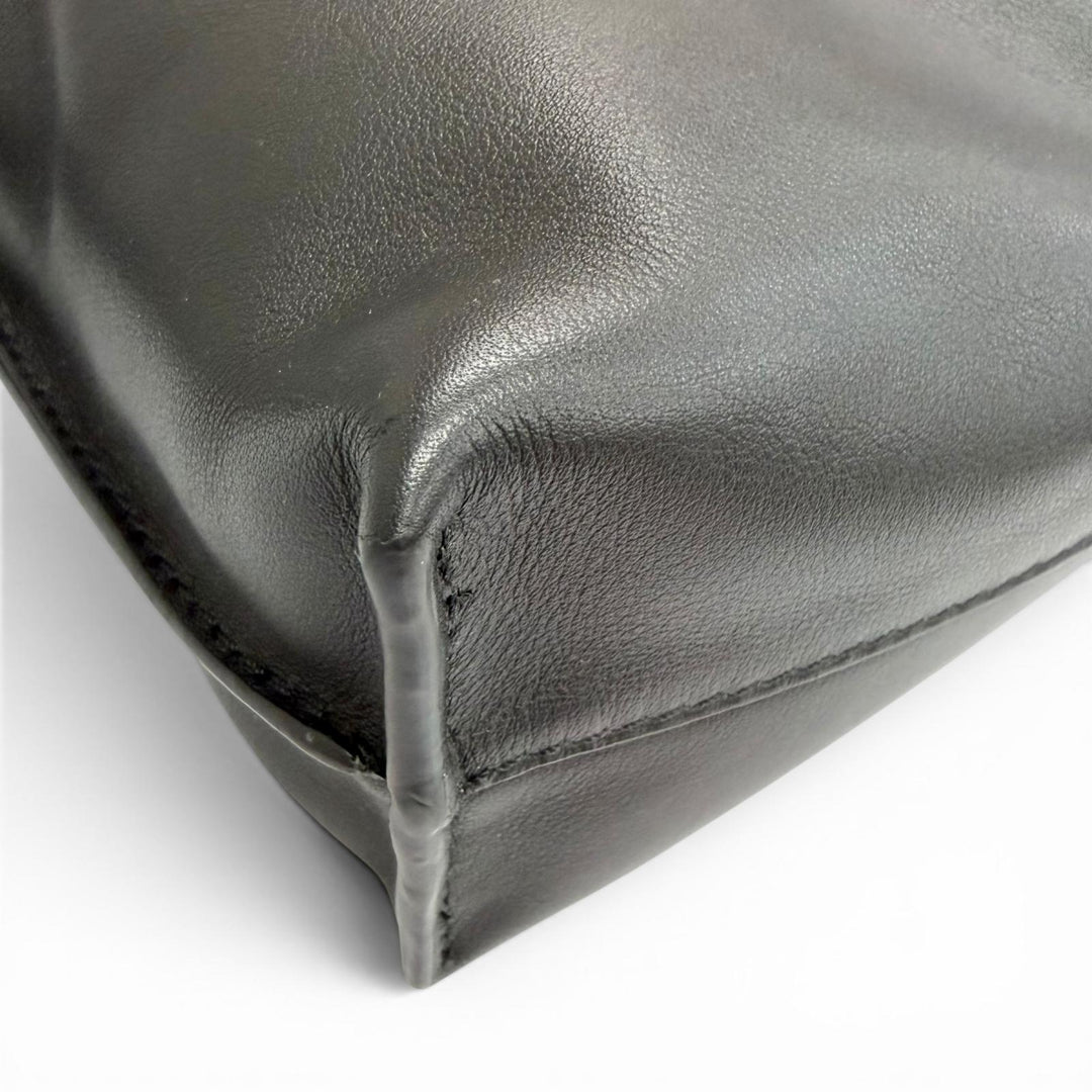 Great LOEWE Shoulder Bag FLAMENCO CLUTCH MINI Napa calfskin black A411FC2X73