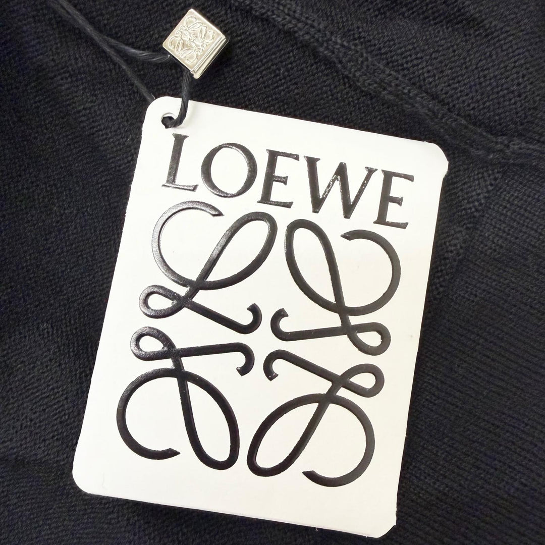 Pristine LOEWE cardigan Anagram logo embroidery, lightweight knit