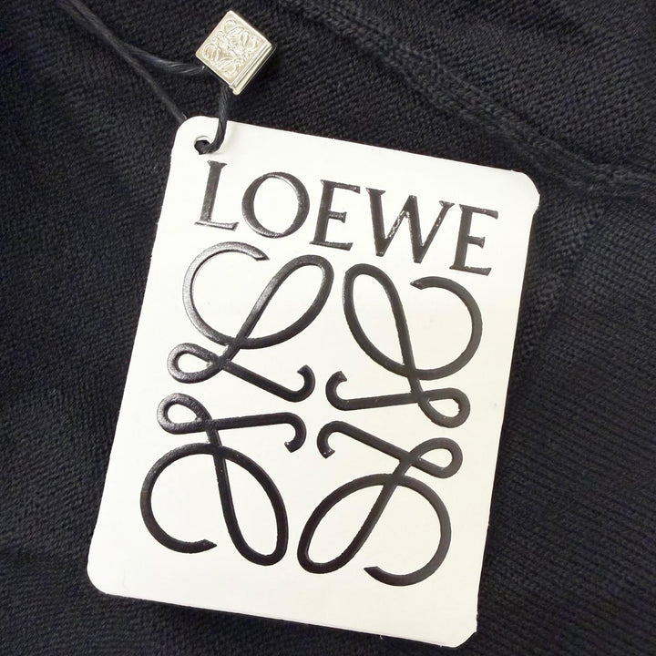 Pristine LOEWE cardigan Anagram logo embroidery, lightweight knit
