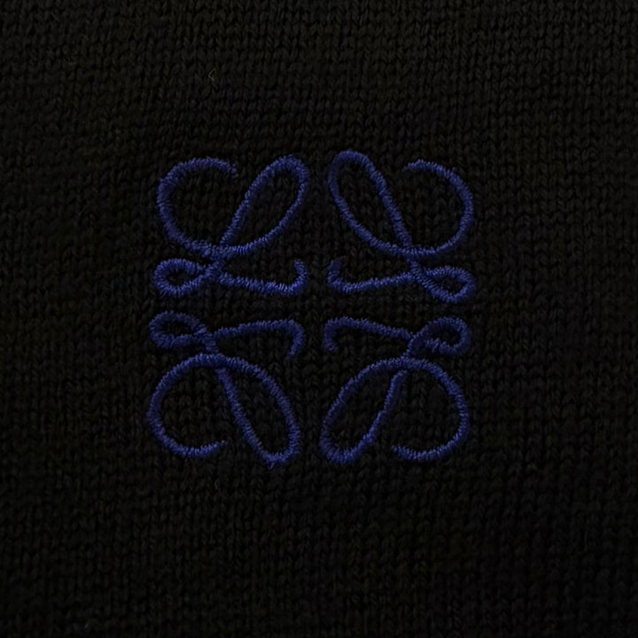 Pristine LOEWE cardigan Anagram logo embroidery, lightweight knit