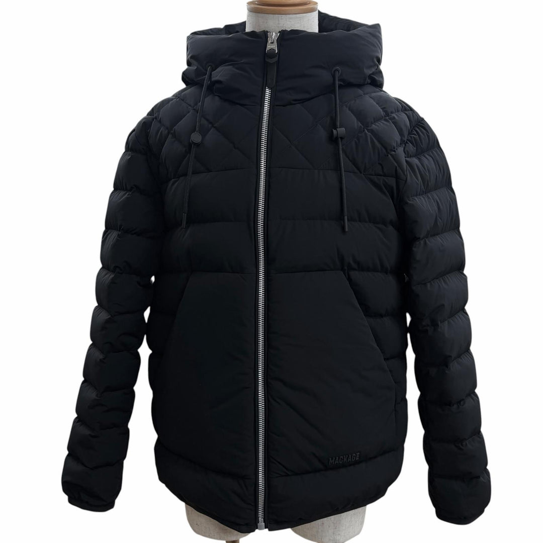 Excellent MACKAGE Down jacket BERGEN Hooded black Nylon mens 40