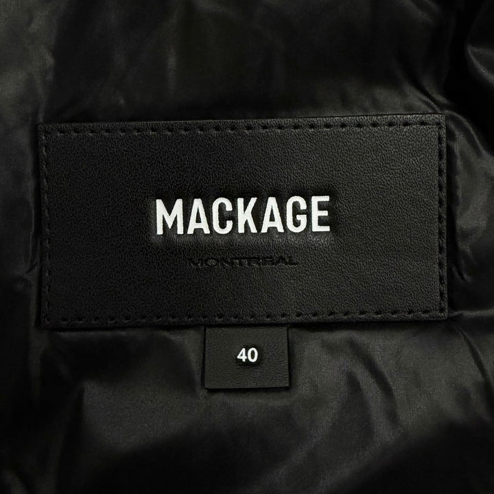 Excellent MACKAGE Down jacket BERGEN Hooded black Nylon mens 40