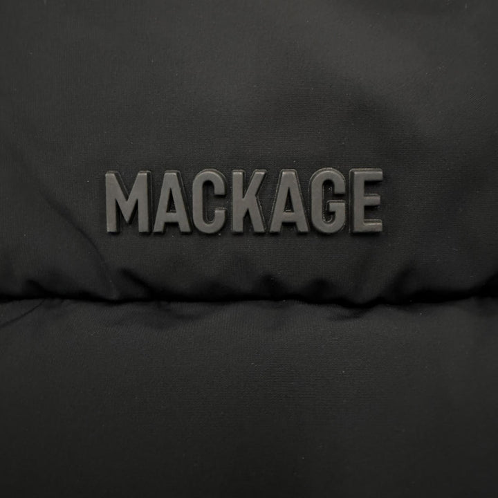 Excellent MACKAGE Down jacket BERGEN Hooded black Nylon mens 40