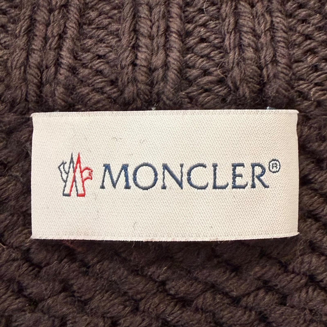 Great MONCLER Jacket Down switch Brown wool mens L J20919B00029