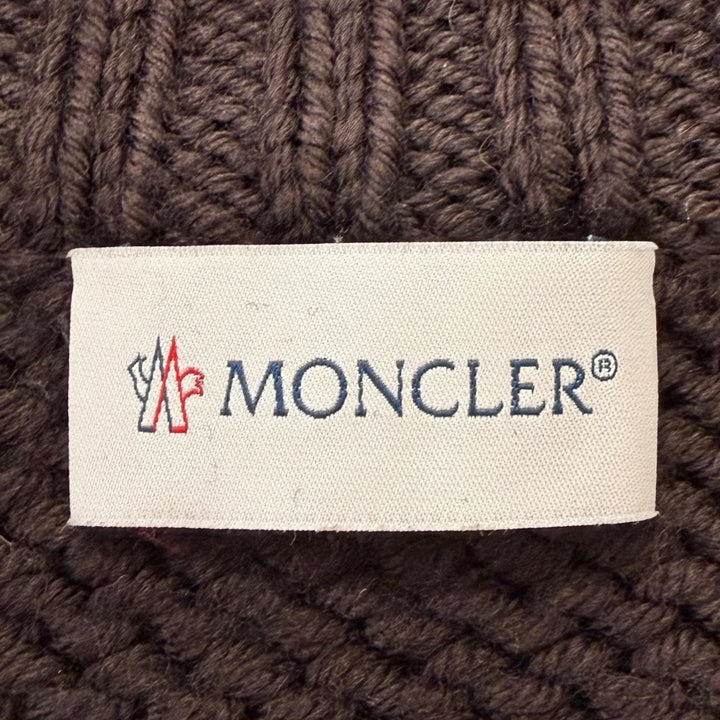 Great MONCLER Jacket Down switch Brown wool mens L J20919B00029