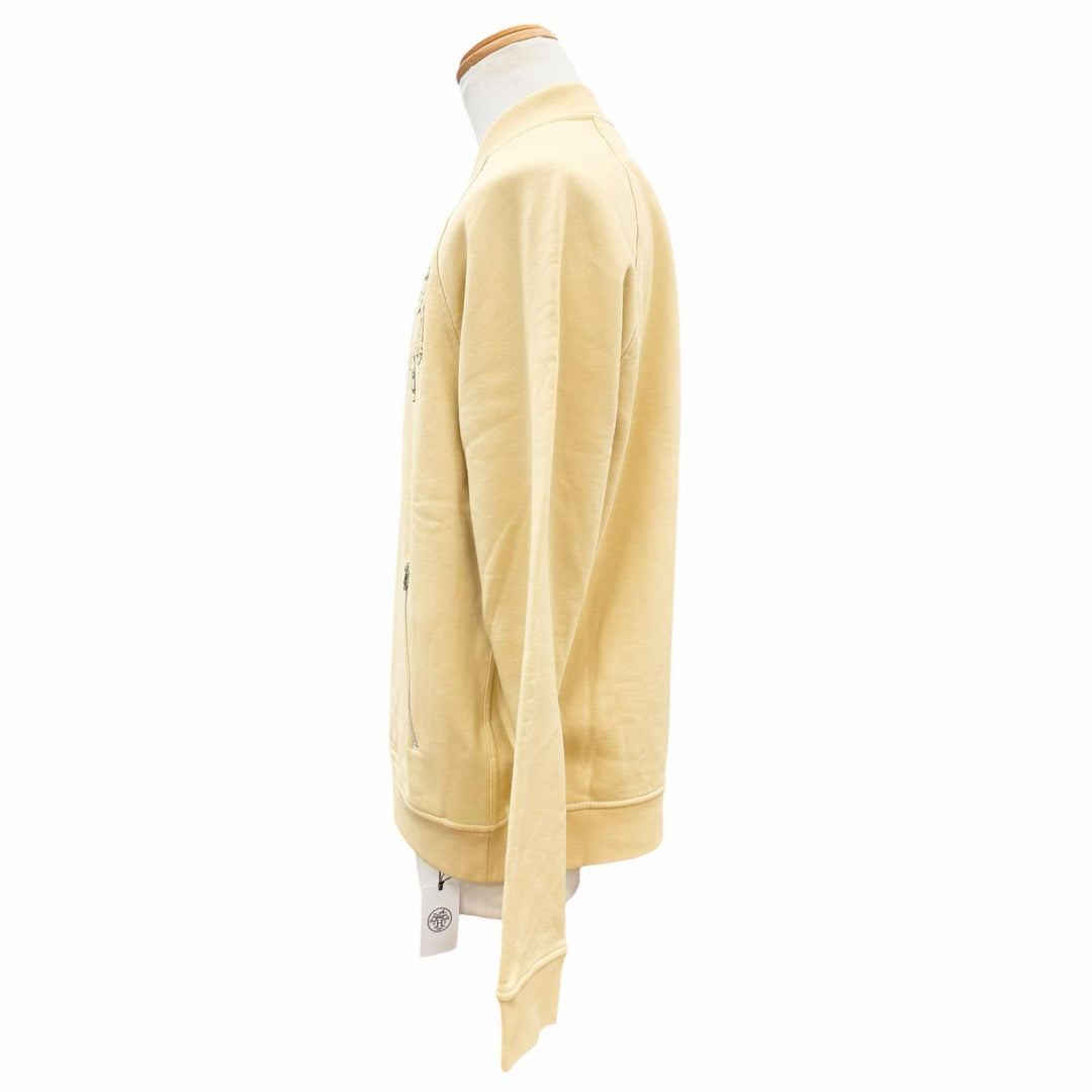 Excellent HERMES Blouson Clos de Cell yellow cotton mens L H557850HA