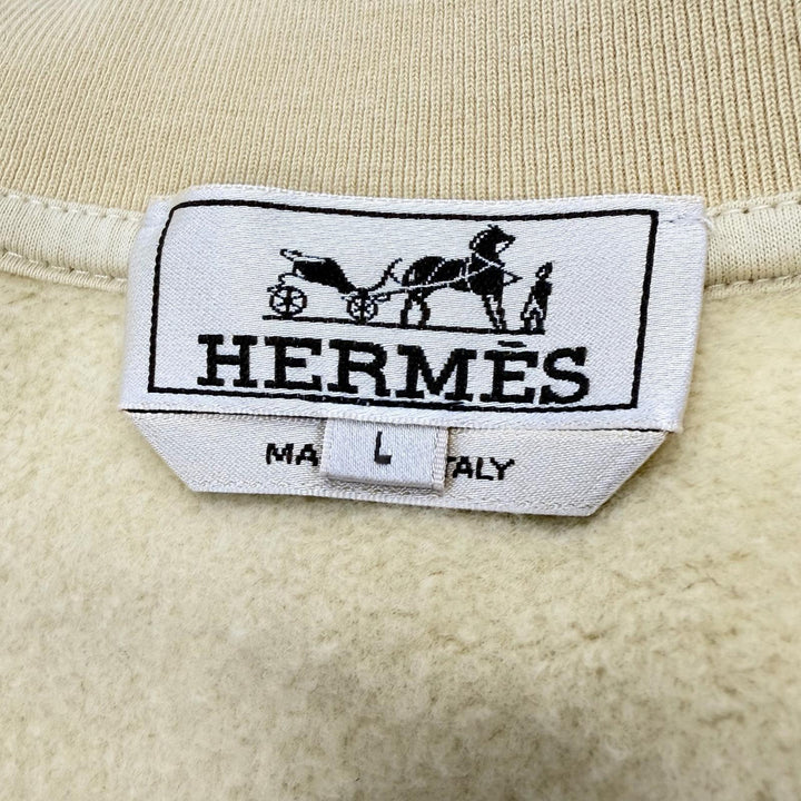 Excellent HERMES Blouson Clos de Cell yellow cotton mens L H557850HA