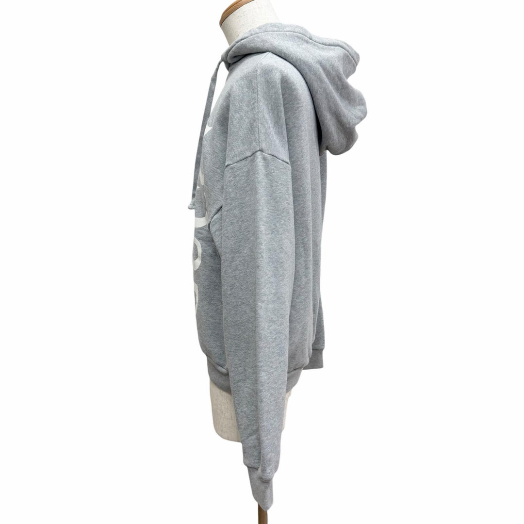 Discounted Great GUCCI hoodie Logo print pullover gray cotton
