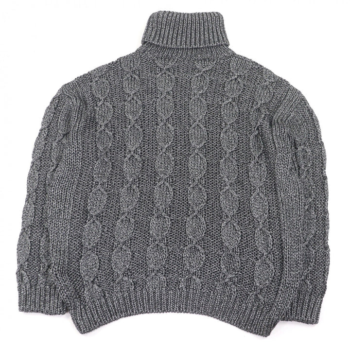 Excellent SAINT LAURENT PARIS sweater Cable knit turtleneck sweater