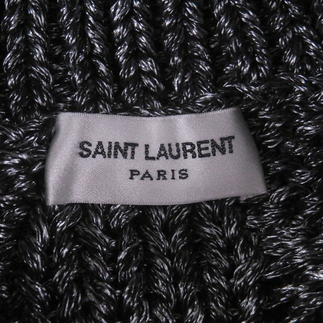 Excellent SAINT LAURENT PARIS sweater Cable knit turtleneck sweater