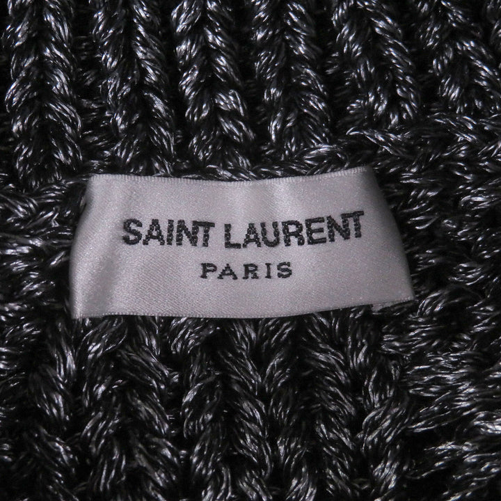 Excellent SAINT LAURENT PARIS sweater Cable knit turtleneck sweater