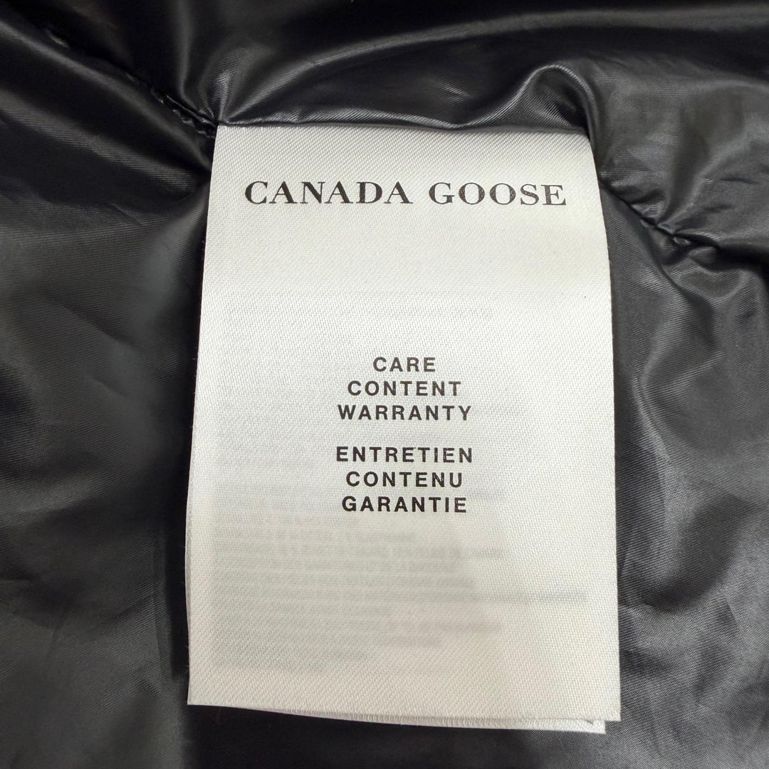 Great CANADA GOOSE Down vest RAYLA VEST Belt and hood included black XS 8813W