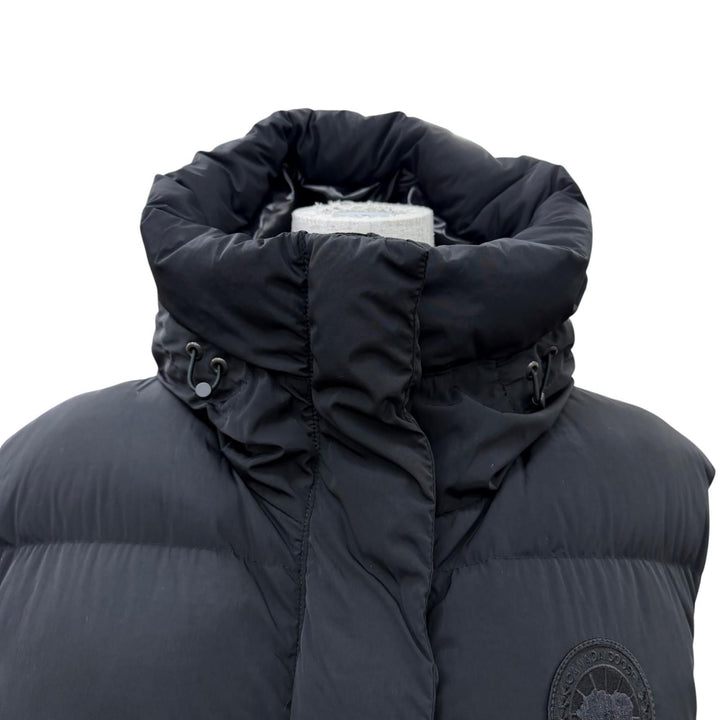 Great CANADA GOOSE Down vest RAYLA VEST Belt and hood included black XS 8813W