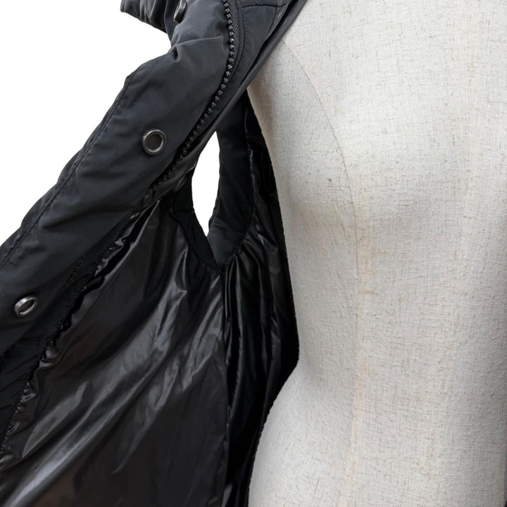 Great CANADA GOOSE Down vest RAYLA VEST Belt and hood included black XS 8813W