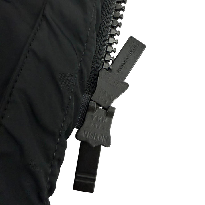 Great CANADA GOOSE Down vest RAYLA VEST Belt and hood included black XS 8813W