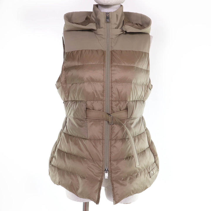 Excellent TATRAS Down vest PANTELLERIA Belt and hood included beige LTK19S4201