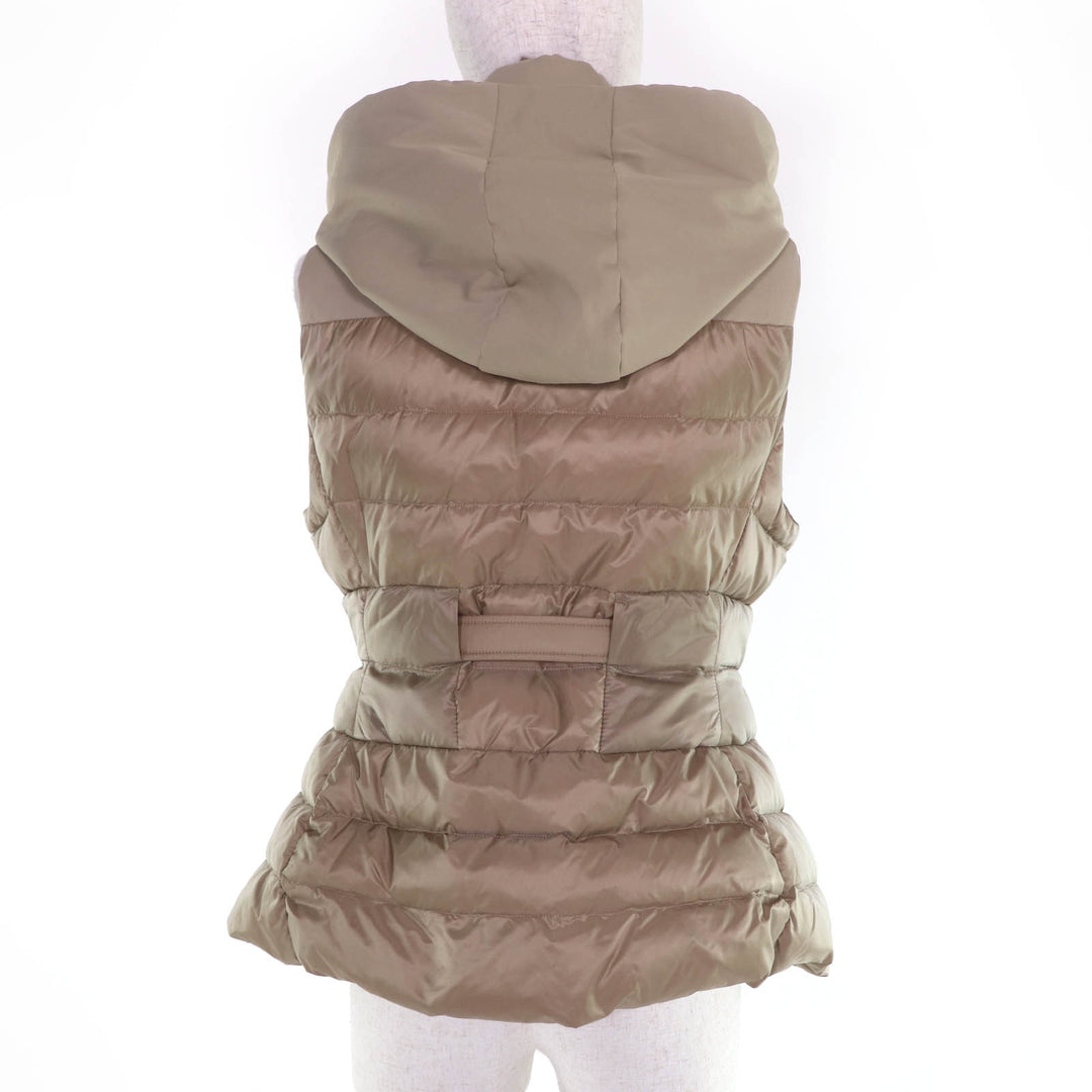 Excellent TATRAS Down vest PANTELLERIA Belt and hood included beige LTK19S4201