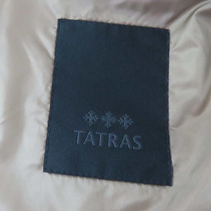 Excellent TATRAS Down vest PANTELLERIA Belt and hood included beige LTK19S4201